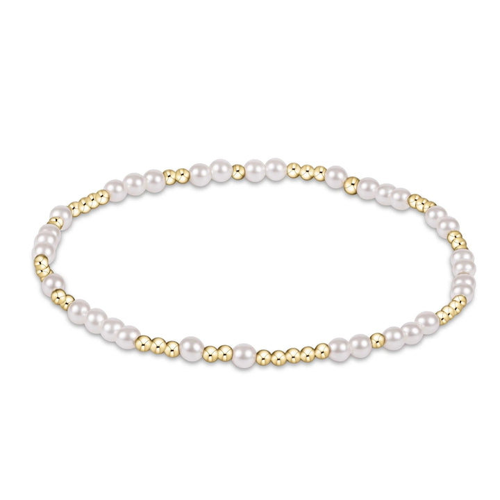 enewton: Hope Unwritten 3mm Bracelet - Pearl - B Social Boutique