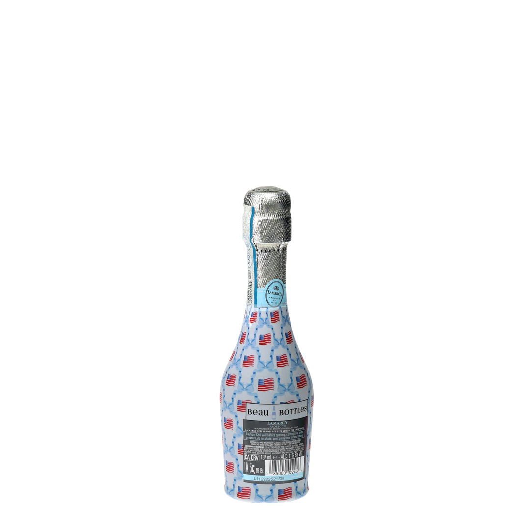 Beau Bottles Flags and Ribbons- MINI Prosecco Collection - Set of 6 (Wraps Only)