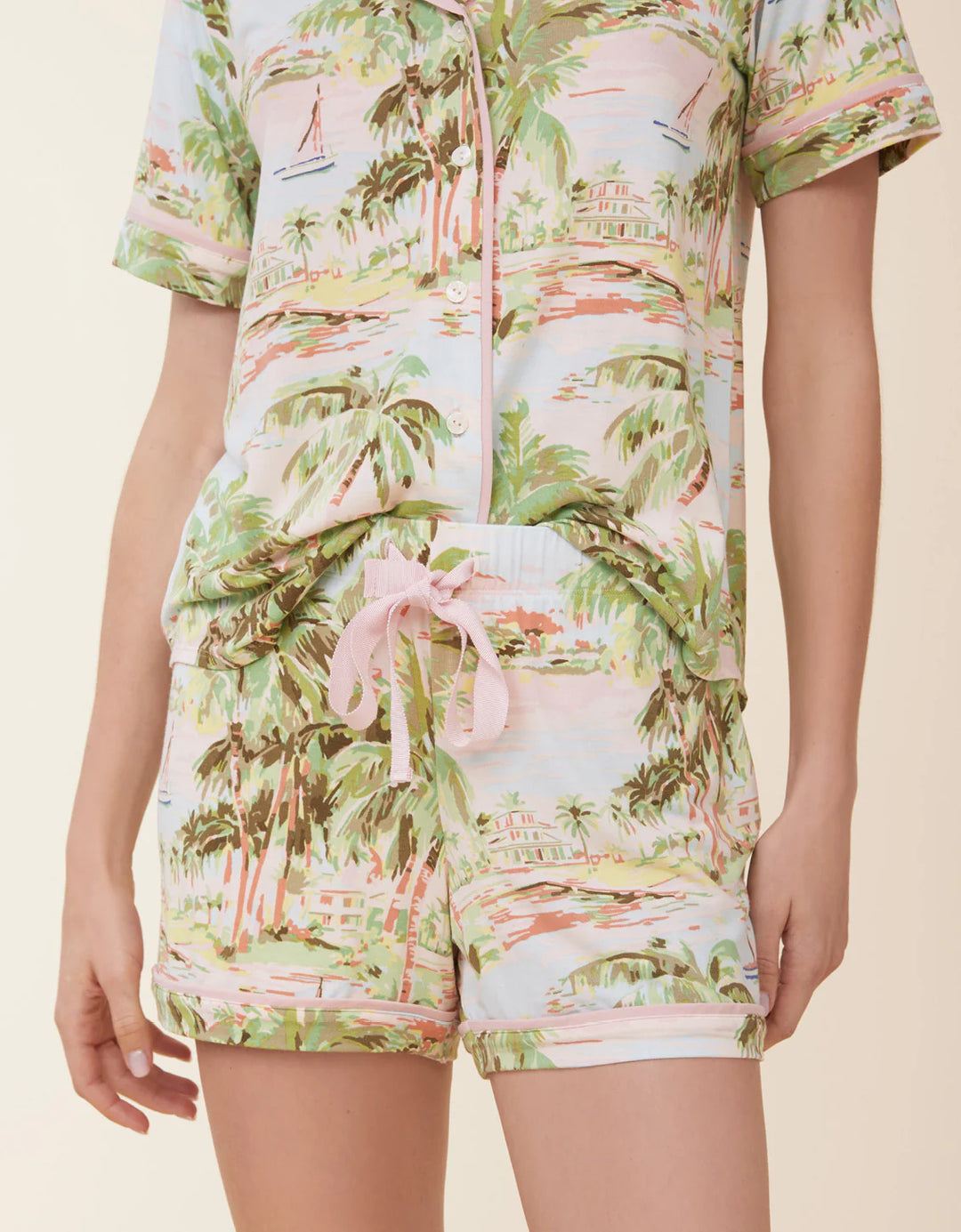 Spartina: Short Sleeve Pajama Top - Overboard Coastal Dreams