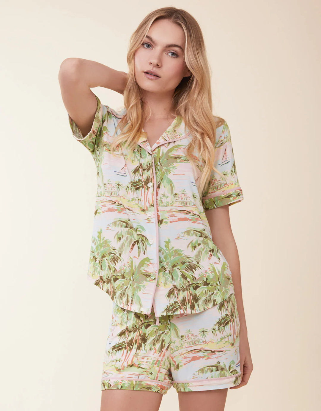 Spartina: Short Sleeve Pajama Top - Overboard Coastal Dreams