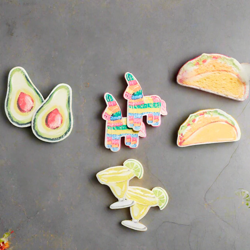 Fiesta Pop-Up Sponge Sets BY MUD PIE - B Social Boutique