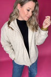 Z Supply: Bonfire Jacket - Heather Latte