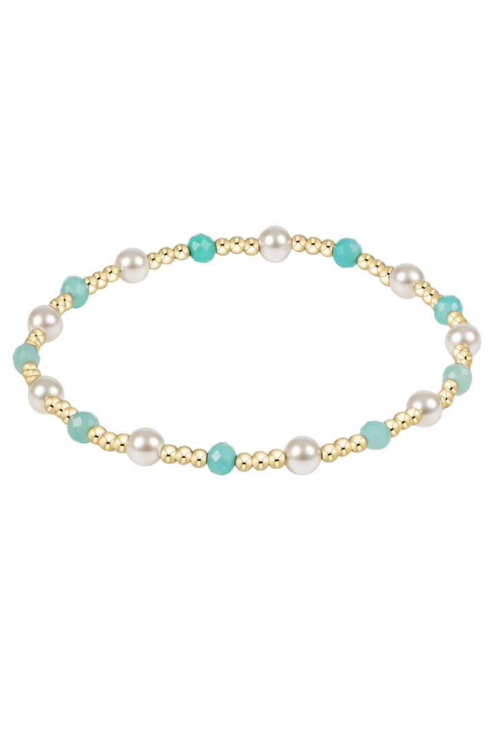 enewton: Pearl Sincerity 4mm Gem Bracelet - Amazonite
