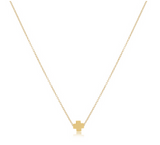 enewton: 16" Necklace Gold - Signature Cross Gold