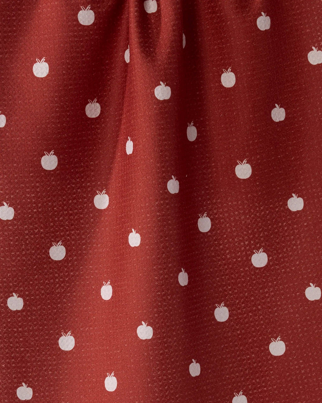 Dotty Apple Tea Towel: Clay Red