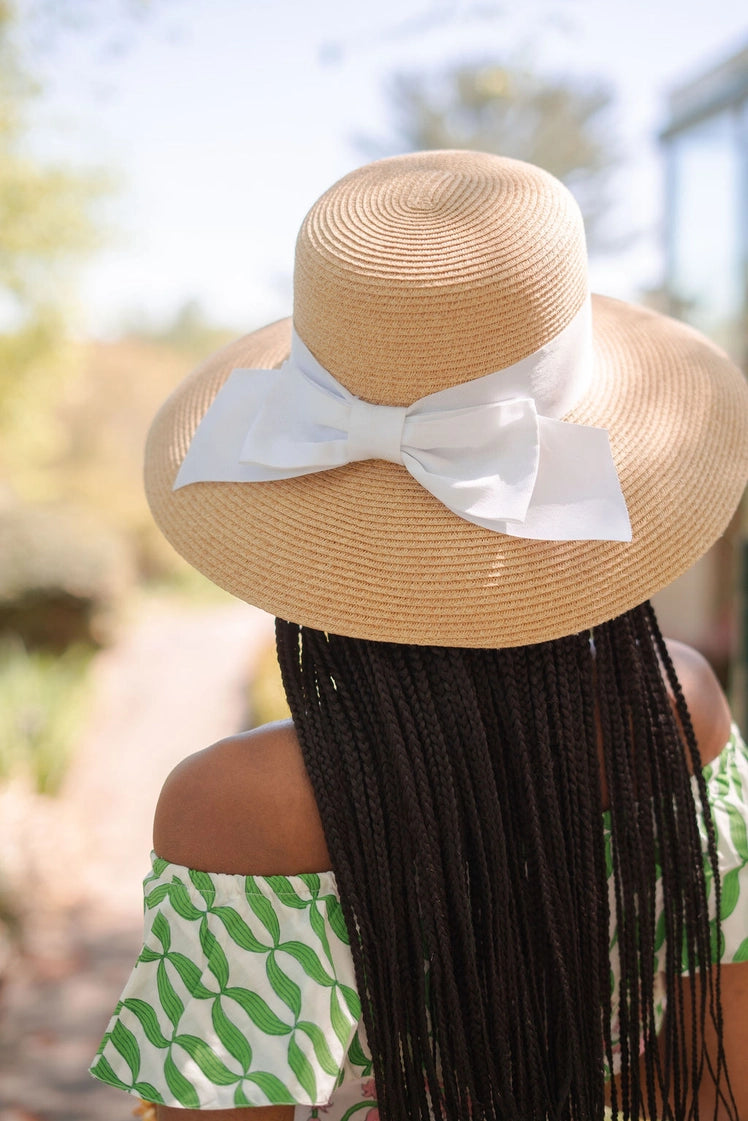 Lisi Lerch: Julie Straw Hat - White Bow