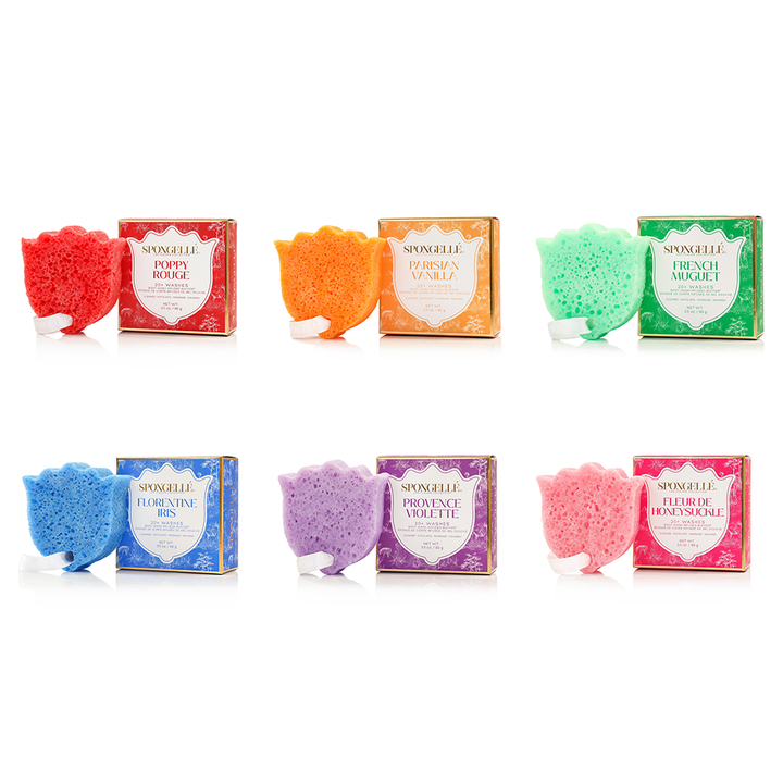 SPONGELLE: Les Fleurs Body Buffer