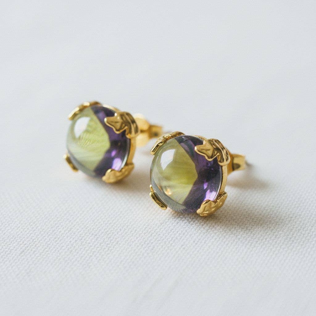 Vintage Inspired Aurora Geometric Stud Earrings - B Social Boutique