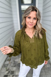 Please Remember Me Blouse - Olive