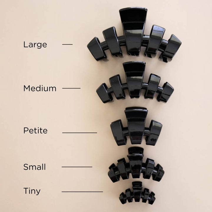 Classic | Jet Black | Petite | Claw Clip