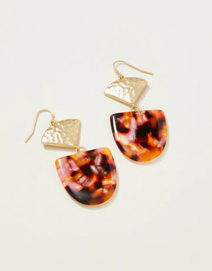 Spartina 449: Shilow Earrings - Pink Tortoise