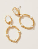 Spartina 449: Cristal Oval Earring - White Opal