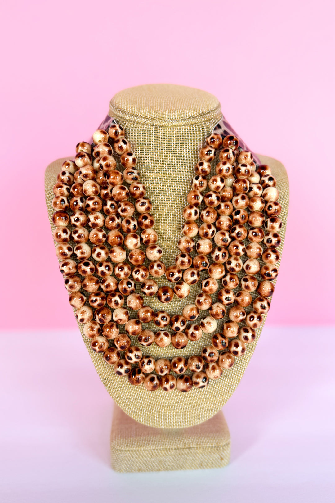Leopard Chic Beaded Magnetic Necklace