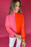 THML: Double Trouble Pink + Orange Sweater