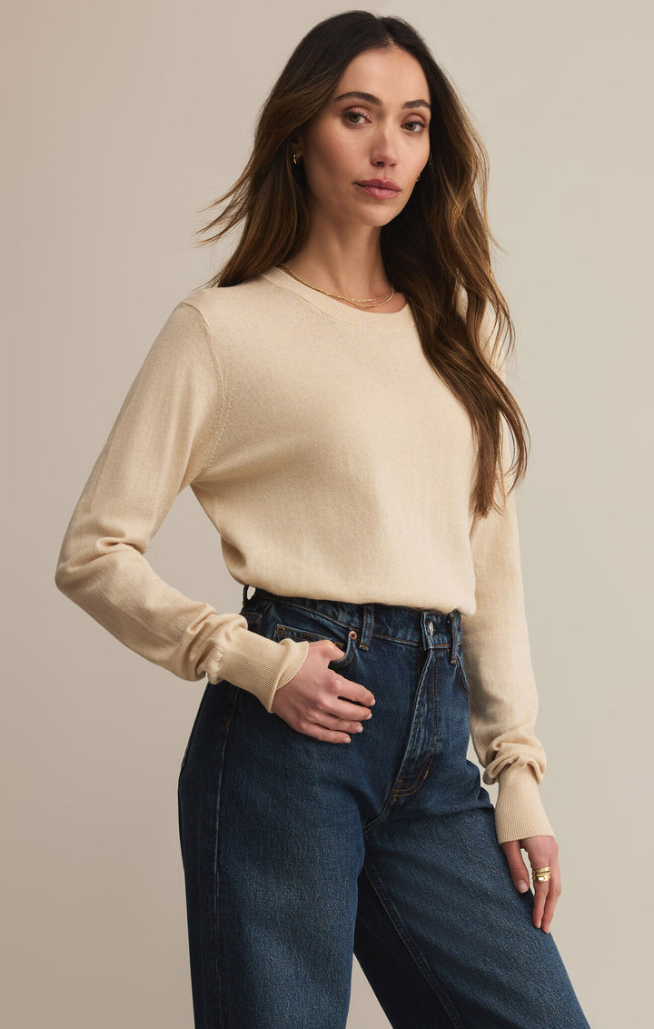 Z Supply: The Perfect Layer Sweater Champagne