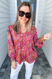 Into The Pink Mix Blouse