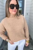 Molly Bracken: Beige Turtleneck Sweater