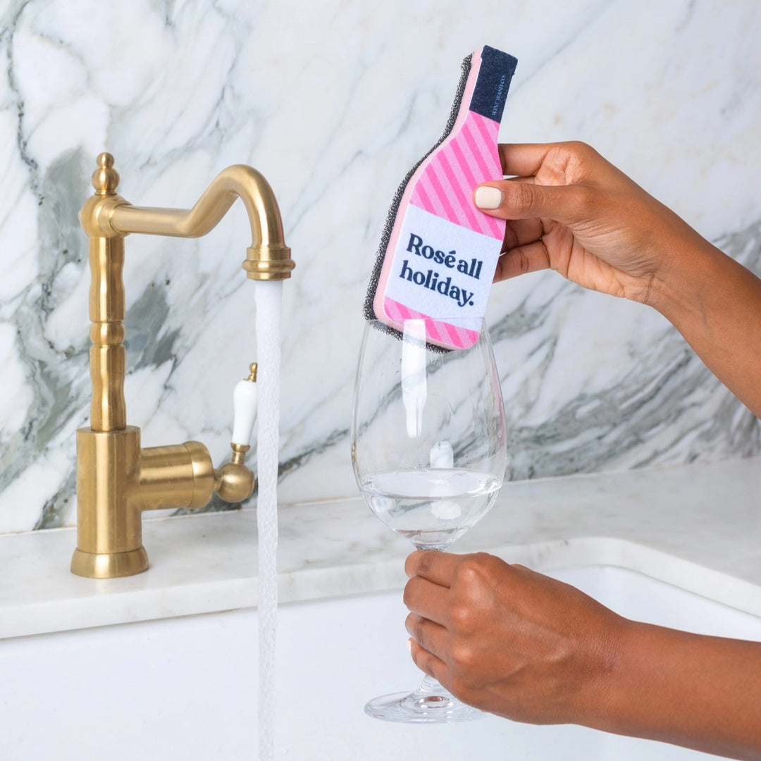 Holiday Scrubbly™ Sponge - Rosé all Holiday