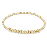 enewton: Dignity Beaded Bliss 2mm Bead Bracelet - 4mm Gold