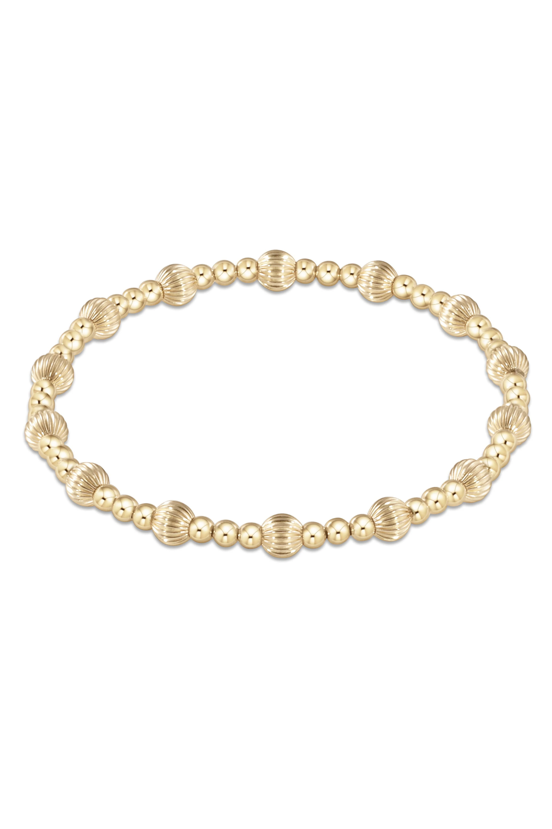 enewton: Dignity Sincerity Pattern 5mm Gold Bracelet