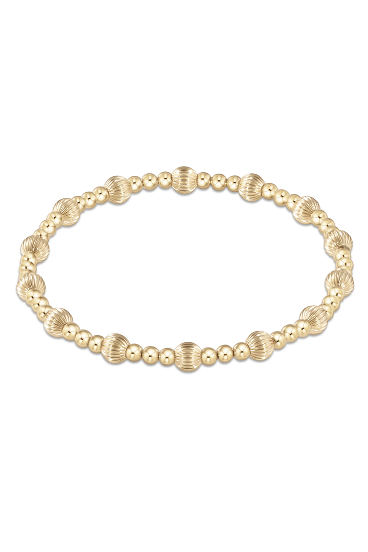 enewton: Dignity Sincerity Pattern 5mm Gold Bracelet