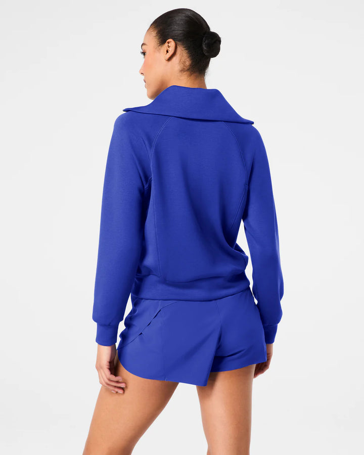 SPANX: AirEssentials Half Zip - Cerulean Blue