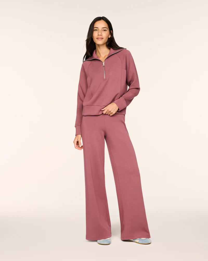 SPANX: AirEssentials Half Zip - Rum Raisin