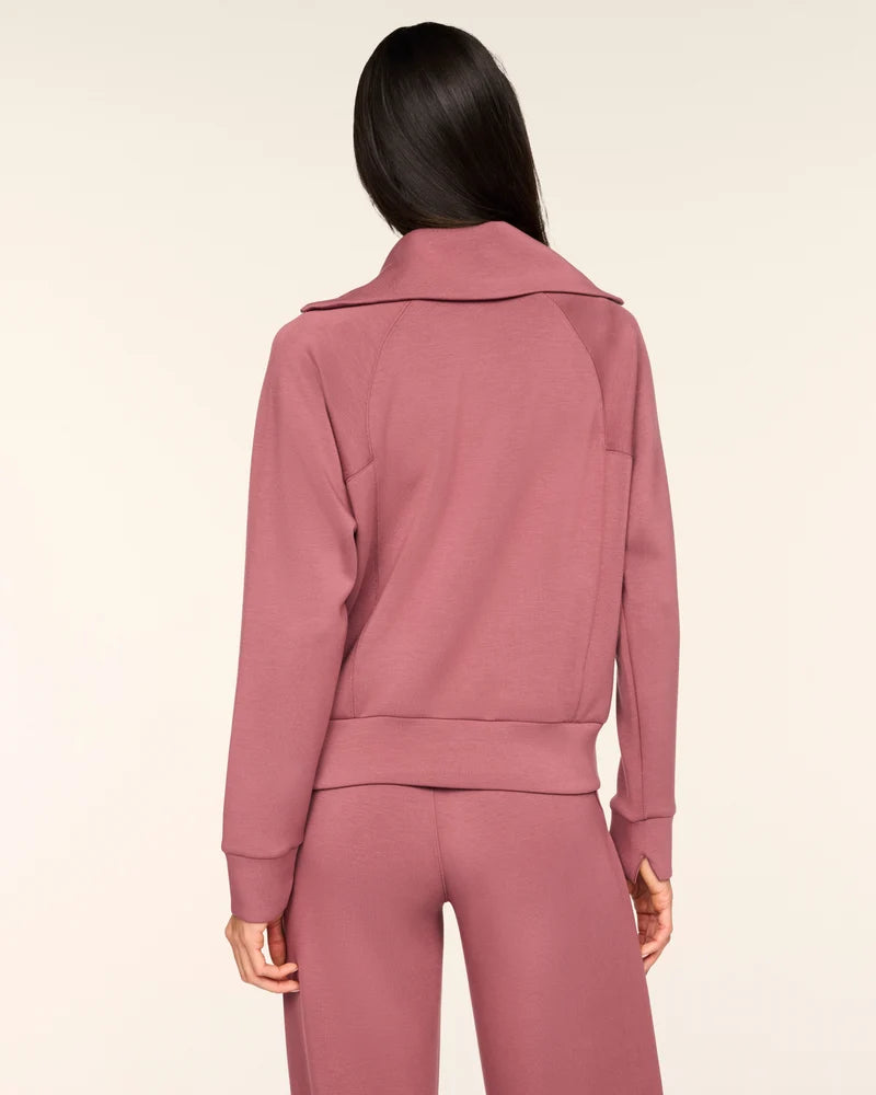 SPANX: AirEssentials Half Zip - Rum Raisin