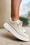 Duchess Off White Crochet Sneaker