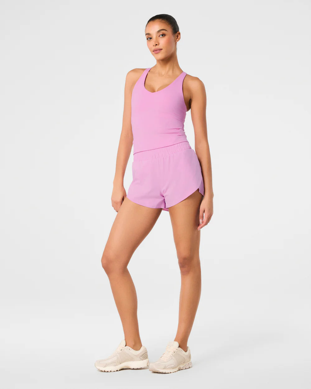Spanx: The Get Moving V-Neck Tank - Petunia