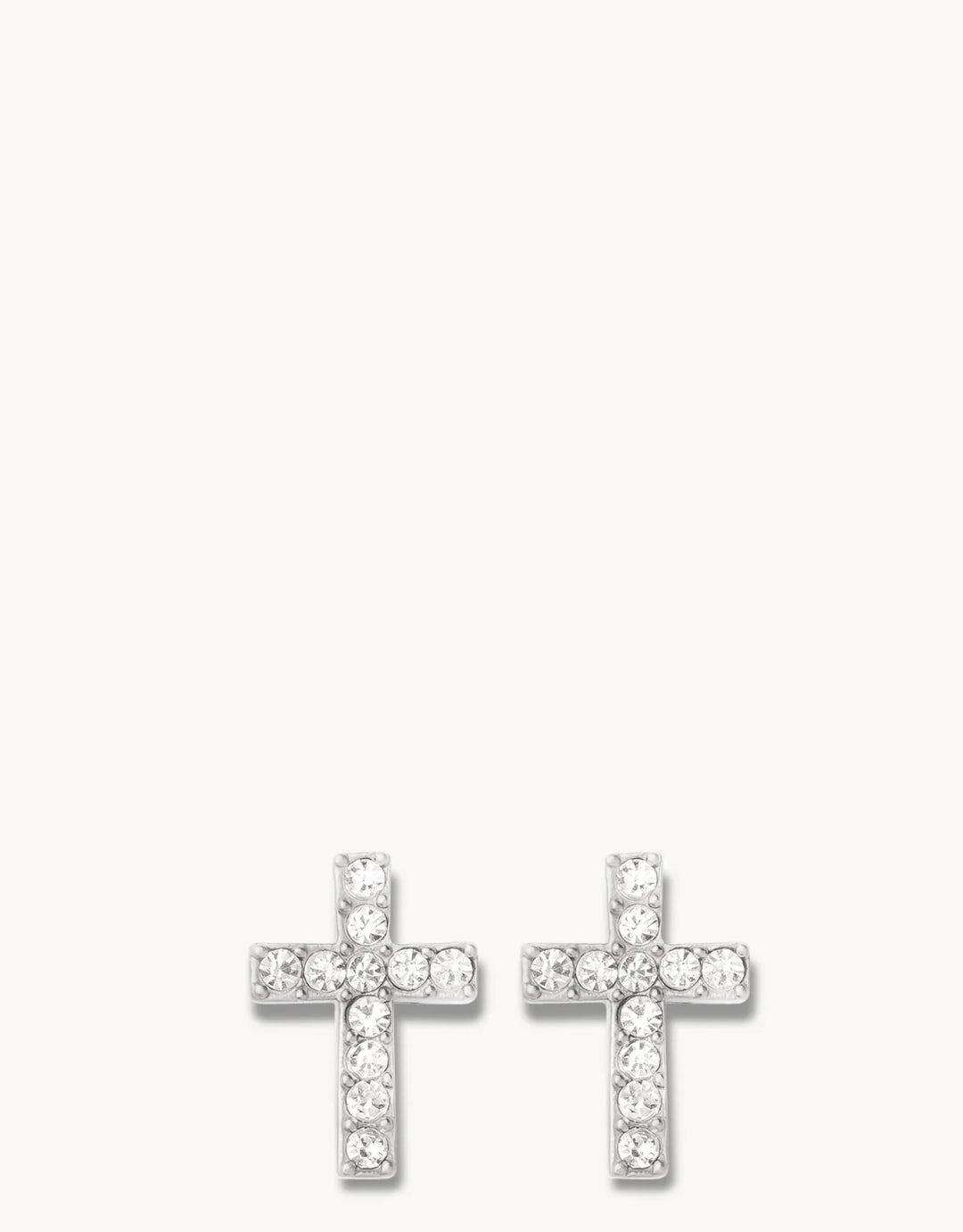 Spartina 449: Sea La Vie Stud Earrings Have Faith/Cross Silver