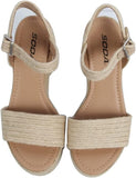 Castle Jute Open Toe Wedge