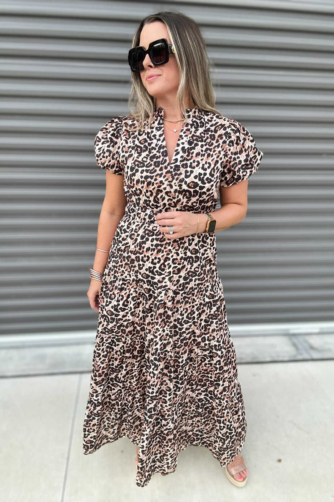Tomorrow Is Calling Leopard Midi Dress