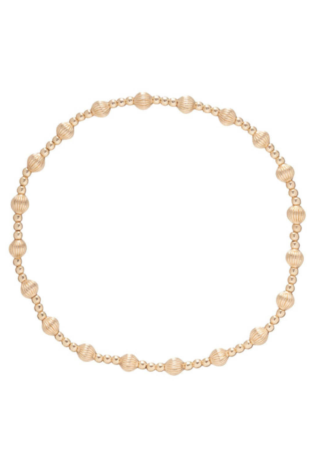 enewton: Dignity Sincerity Pattern 4mm Bracelet- Gold