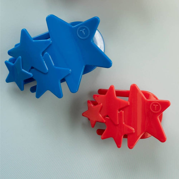 Flat Hair Clip | Tiny | Red Shooting Star
