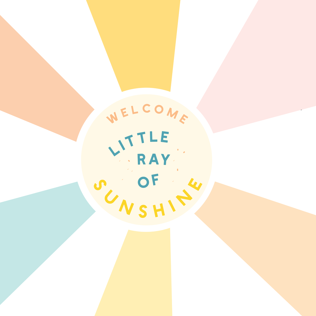 New Baby Card - Welcome Little Sunshine