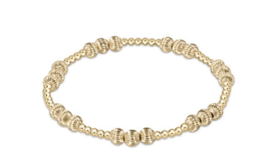 enewton: Dignity Joy Pattern 5mm Bead Bracelet Gold