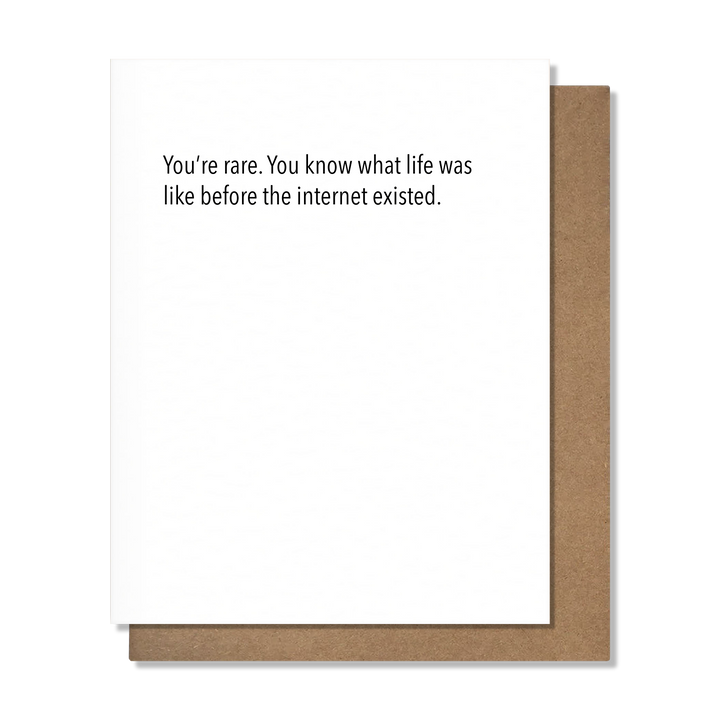 Life Before The Internet - Funny Birthday Card
