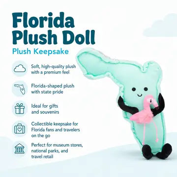 Florida State Plush Doll -  with Flamingo