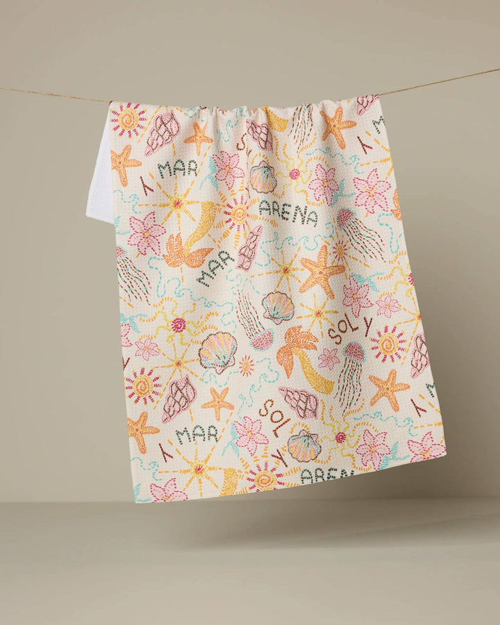 Sol y Mar Tea Towel