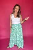 Vivian Skirt- Island Oasis Green