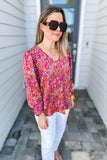 Into The Pink Mix Blouse