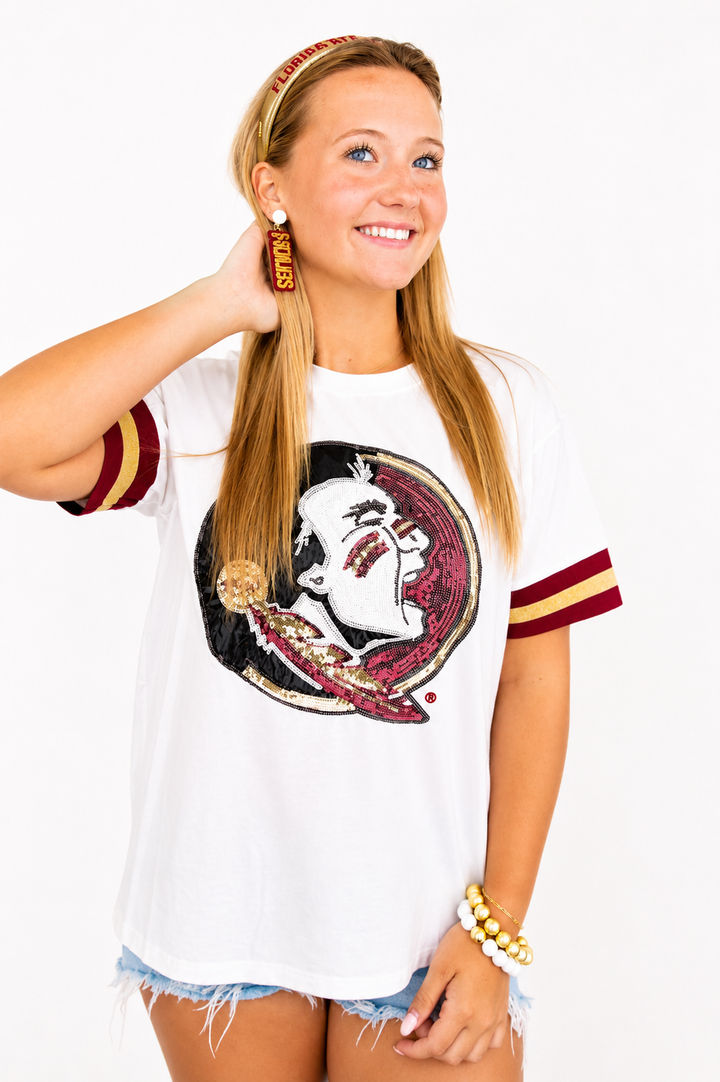 Brianna Cannon: Florida State Sparkle Logo T-Shirt