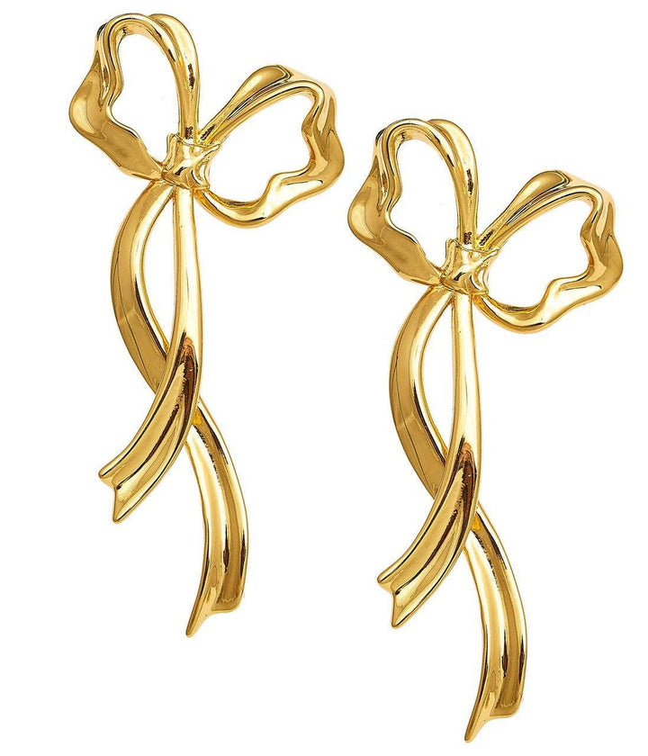 Bayley Bow Earring - 18k Gold Plated