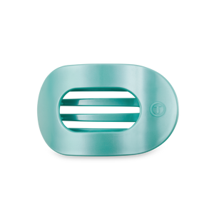 Round Flat Hair Clip | Medium | Totally Turquoise