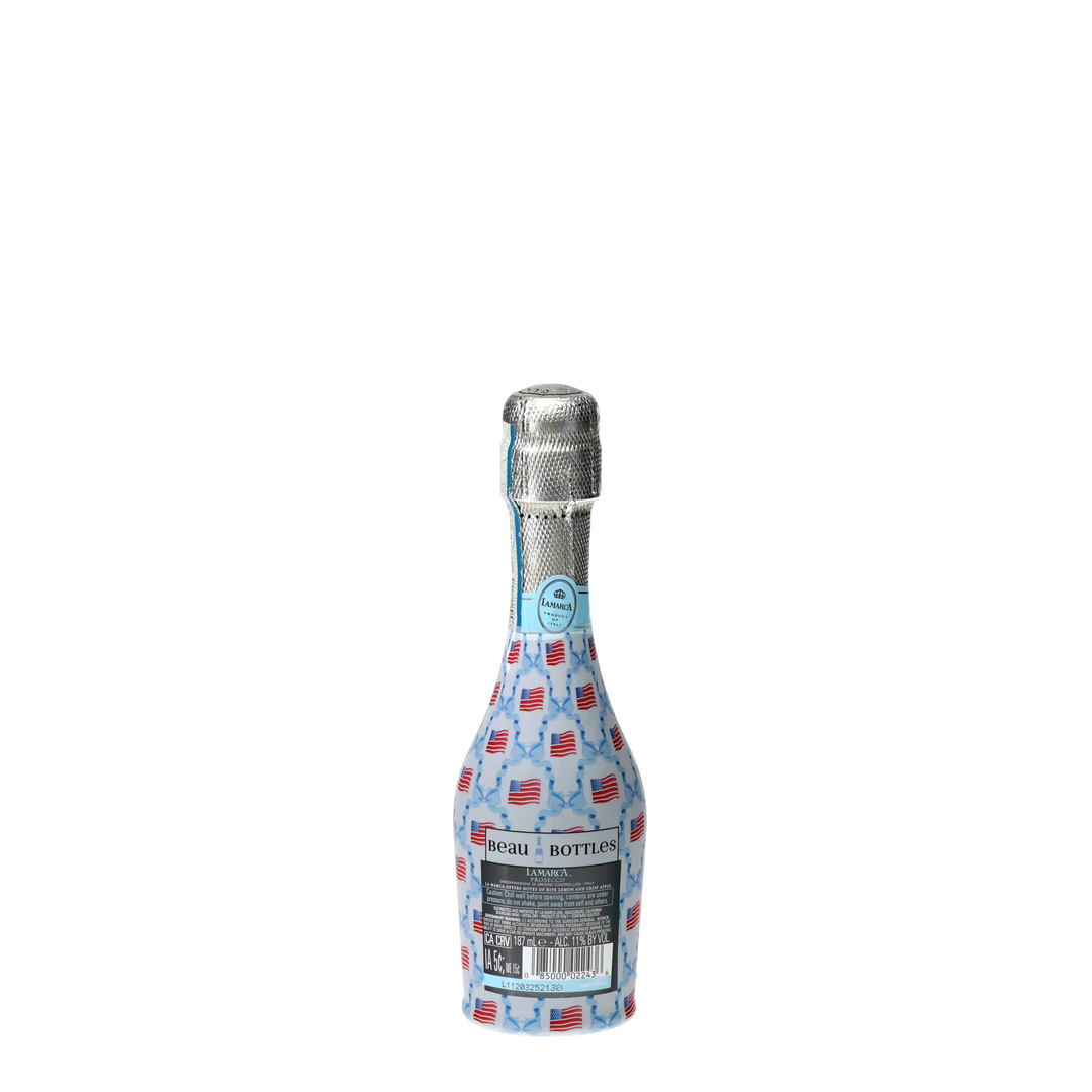 Beau Bottles Flags and Ribbons- MINI Prosecco Collection - Set of 6 (Wraps Only)