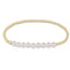 enewton: Classic Gold Beaded Bliss 2.5mm  Bead Bracelet - 5mm Pearl