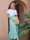 Vivian Skirt- Island Oasis Green