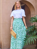 Vivian Skirt- Island Oasis Green