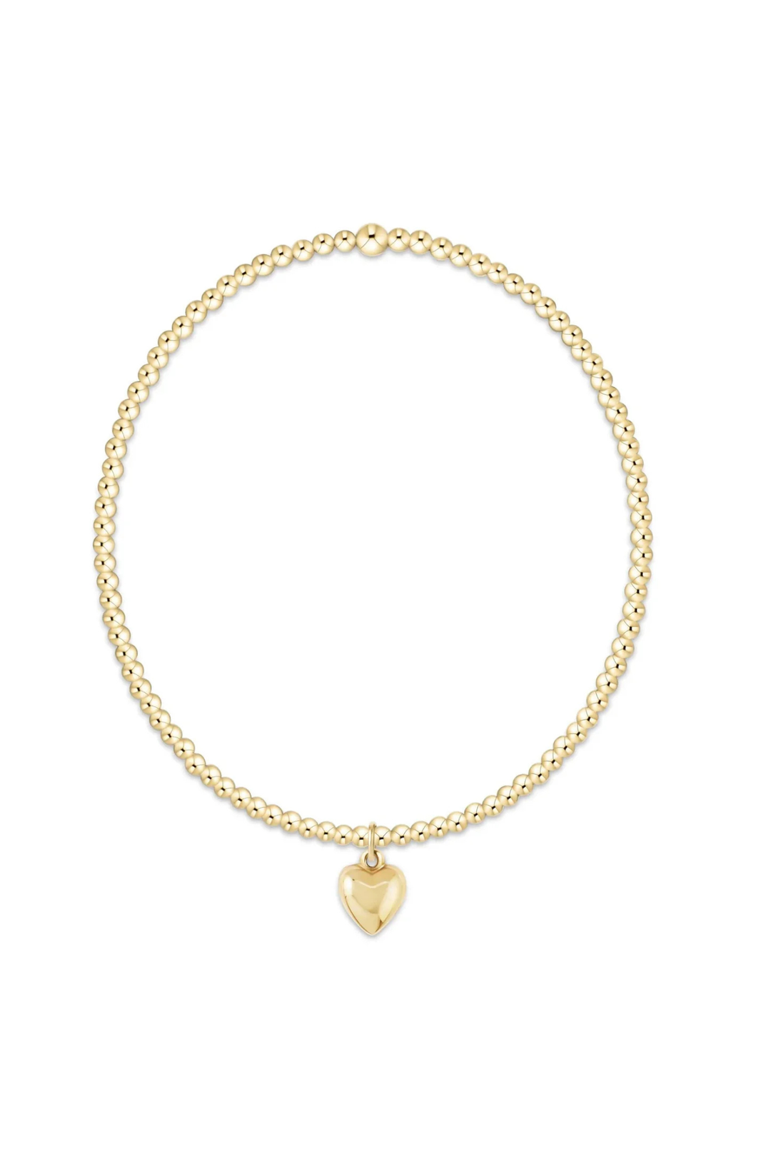 enewton: Classic Gold 2mm Bracelet - Love Plush Small Gold Charm